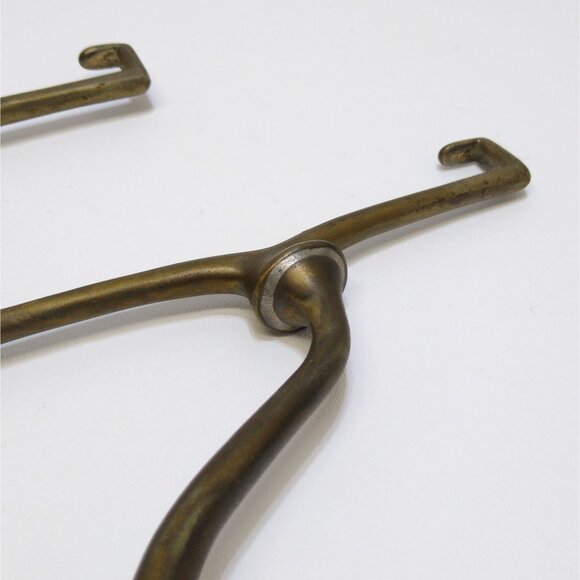 Art Brass Co. San-O-La Brass Bathroom Shelf Support Antique Wall Mount Brackets - Picture 6 of 11